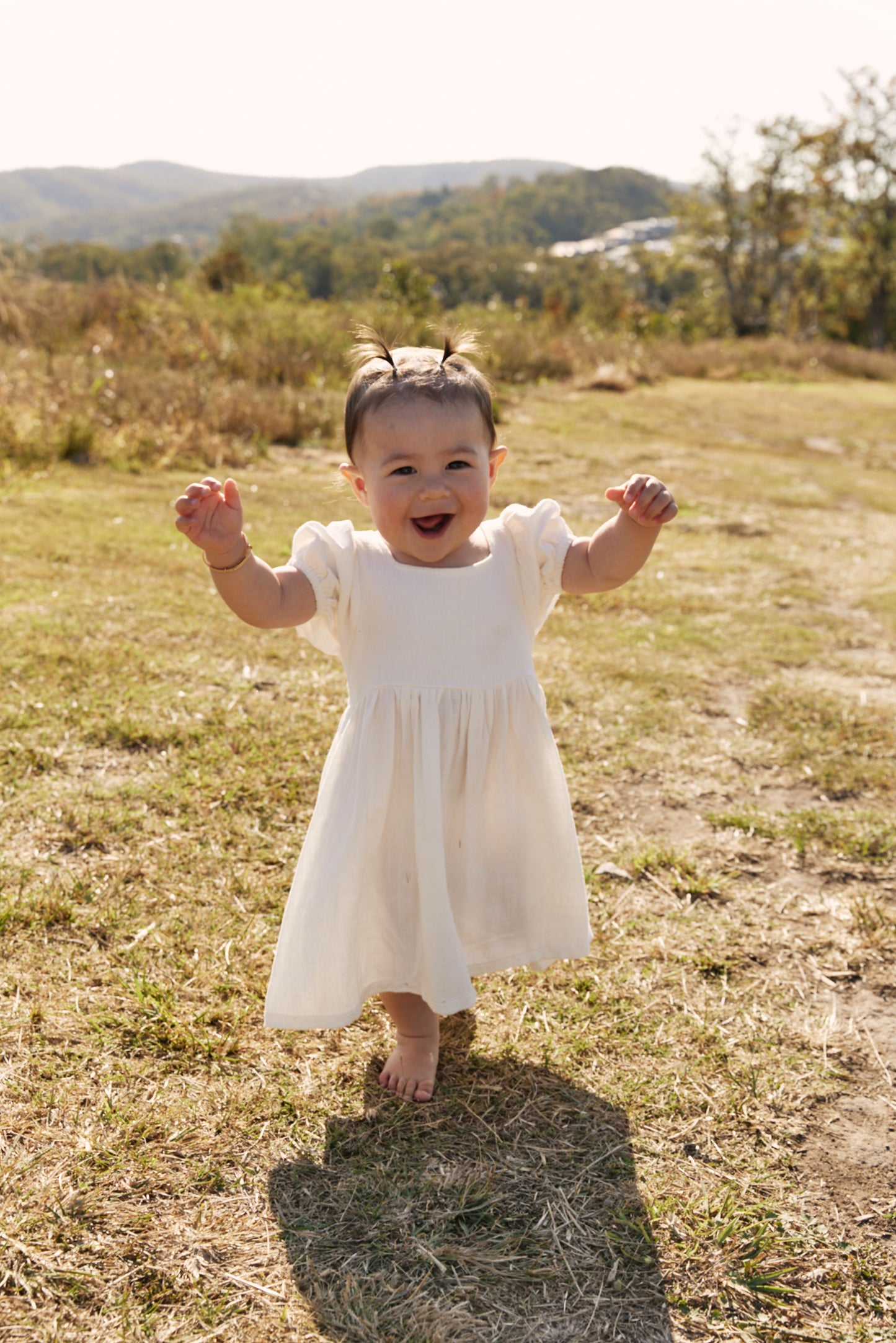 Linen Dress - Pearl