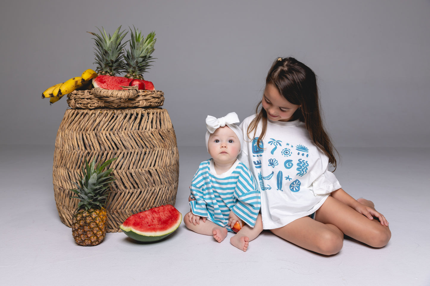 Riley Romper - Ocean