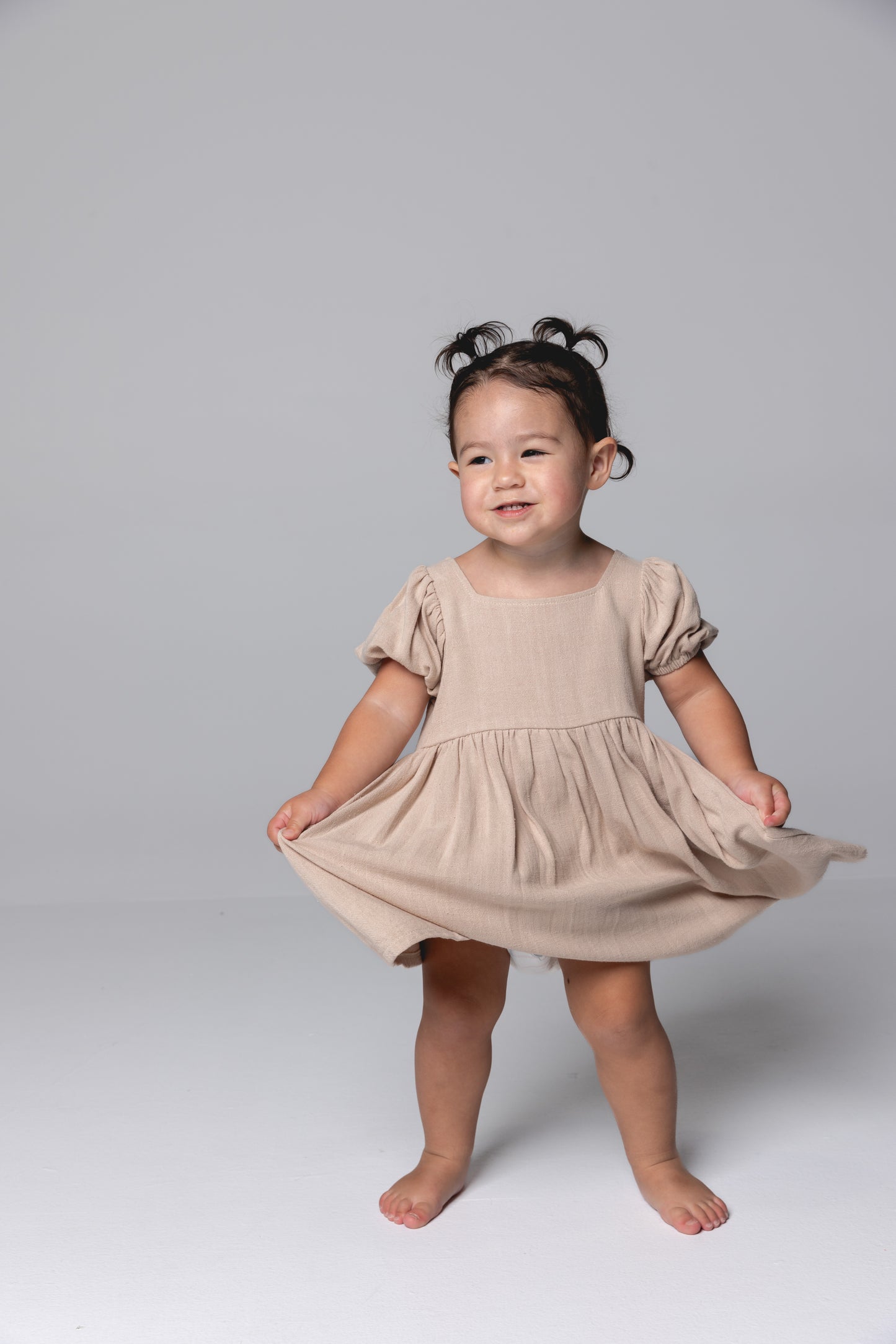 Linen Dress - Bone