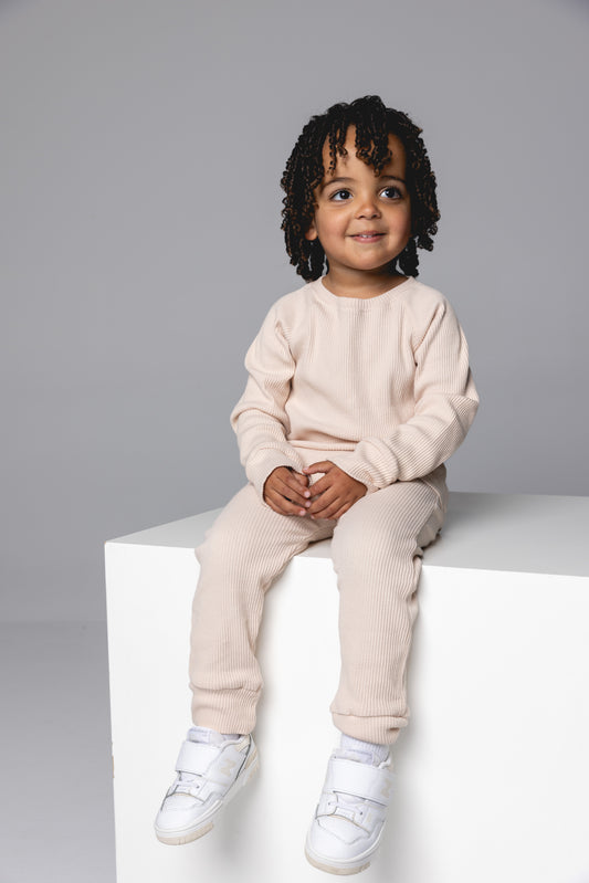 Everyday Ribbed Set - Oat