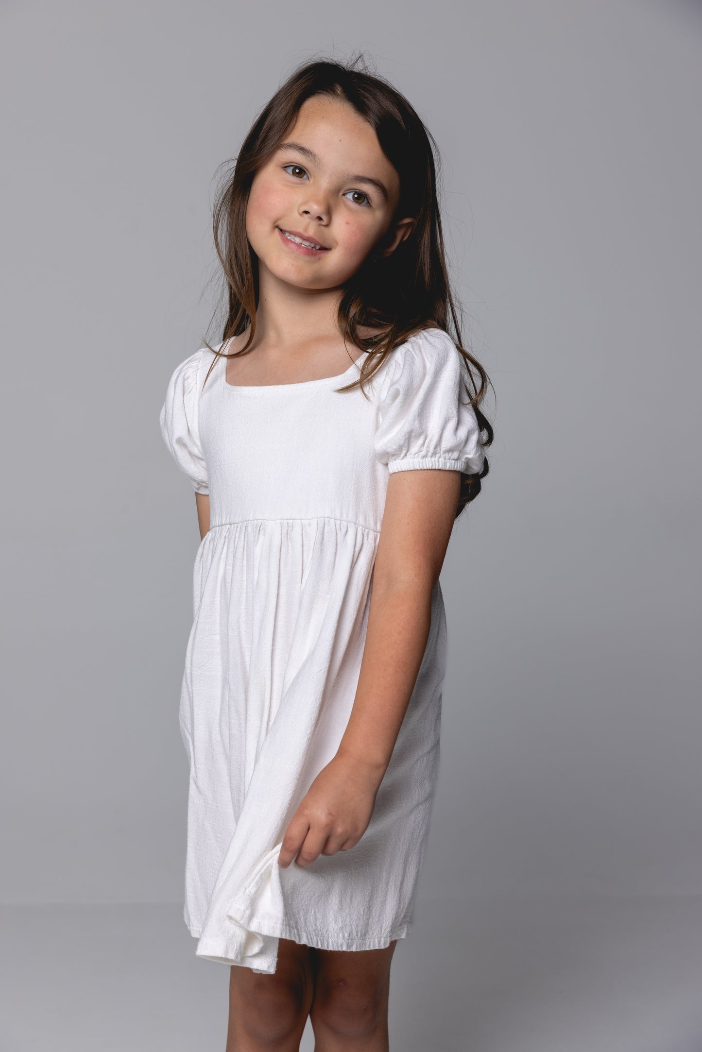 Linen Dress - Pearl