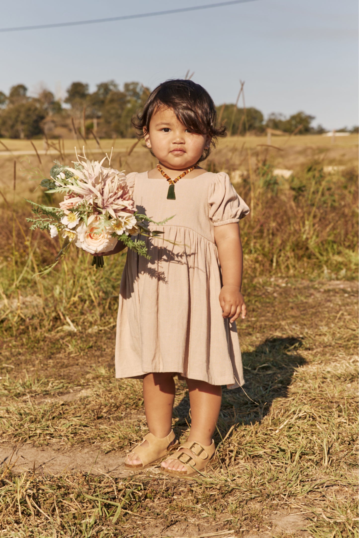 Linen Dress - Bone