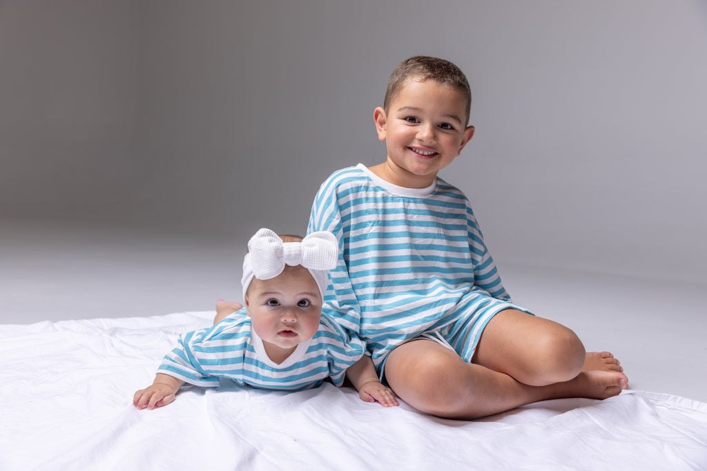 Riley Romper - Ocean