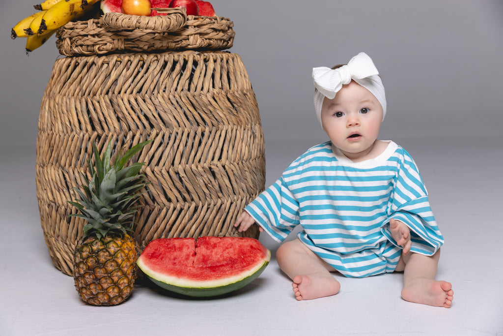 Riley Romper - Ocean