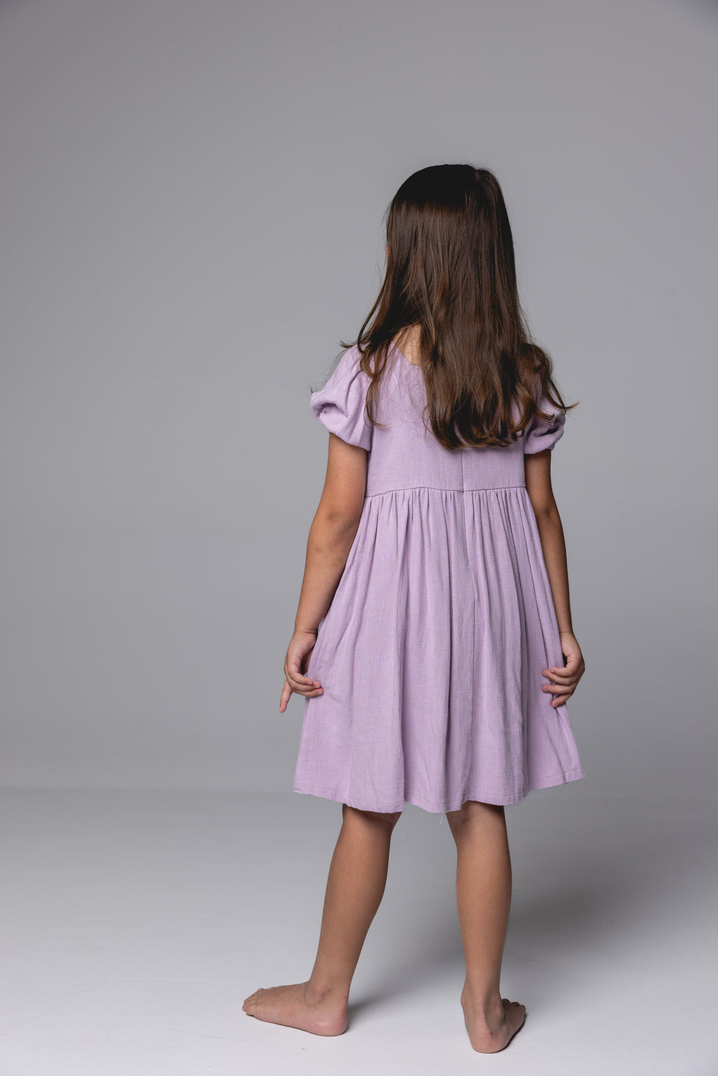 Linen Dress - Mauve