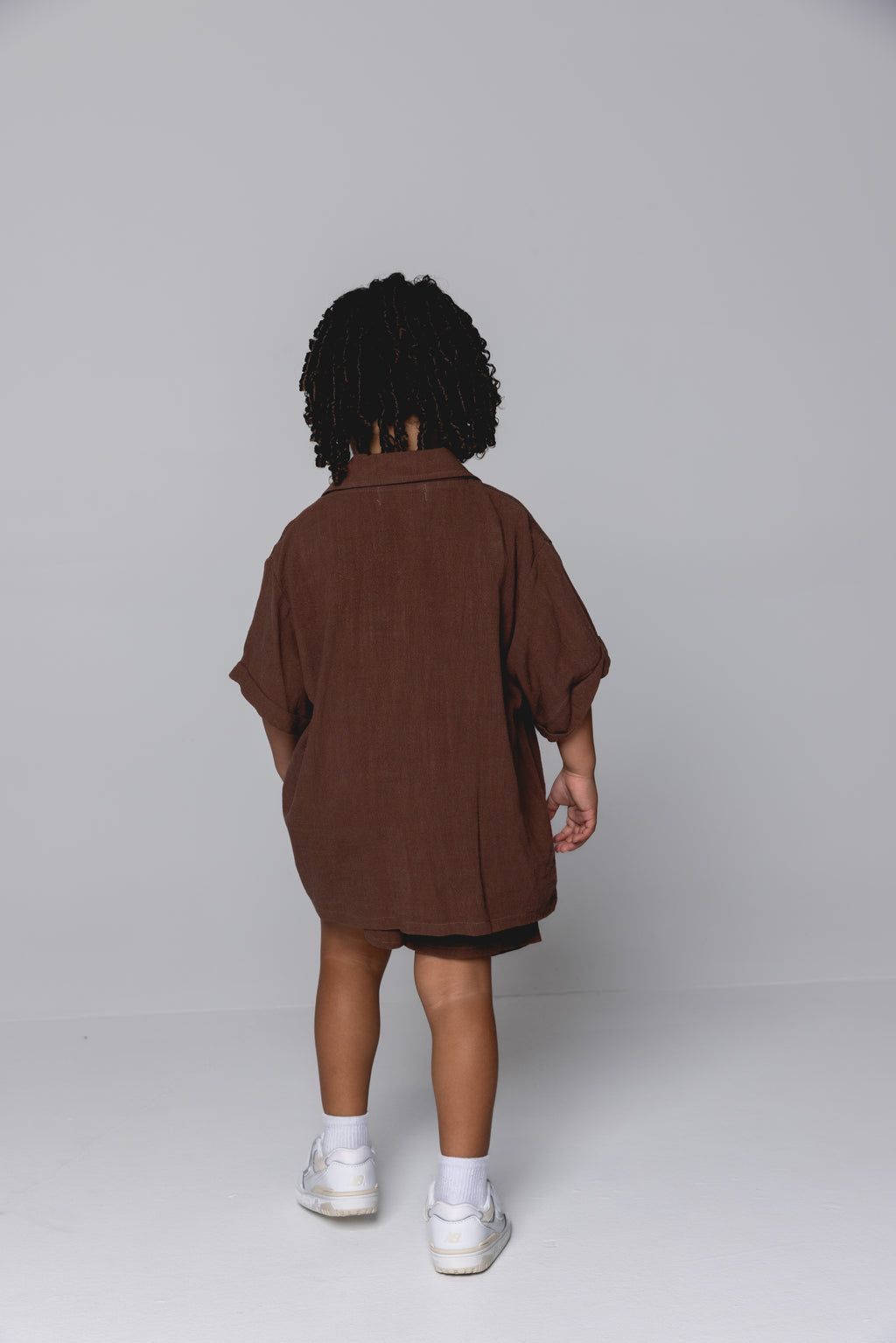 Linen Shirt & Short Set - Cocoa