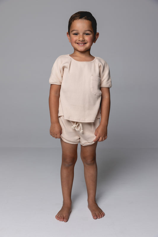 Ribbed Set - Oat