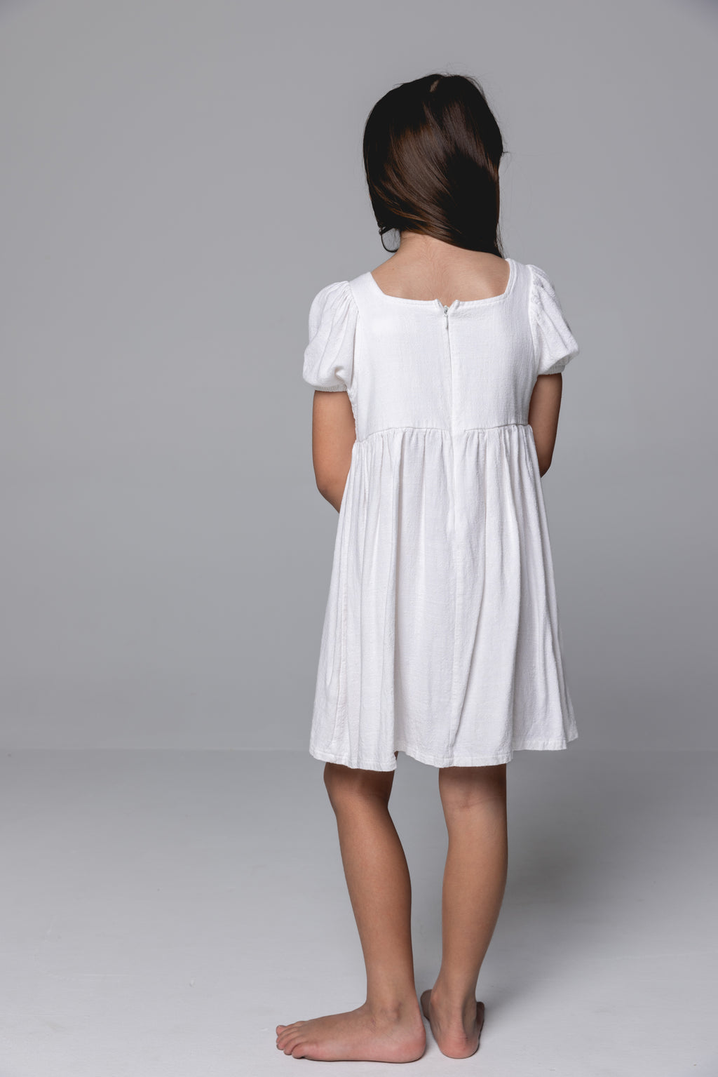 Linen Dress - Pearl