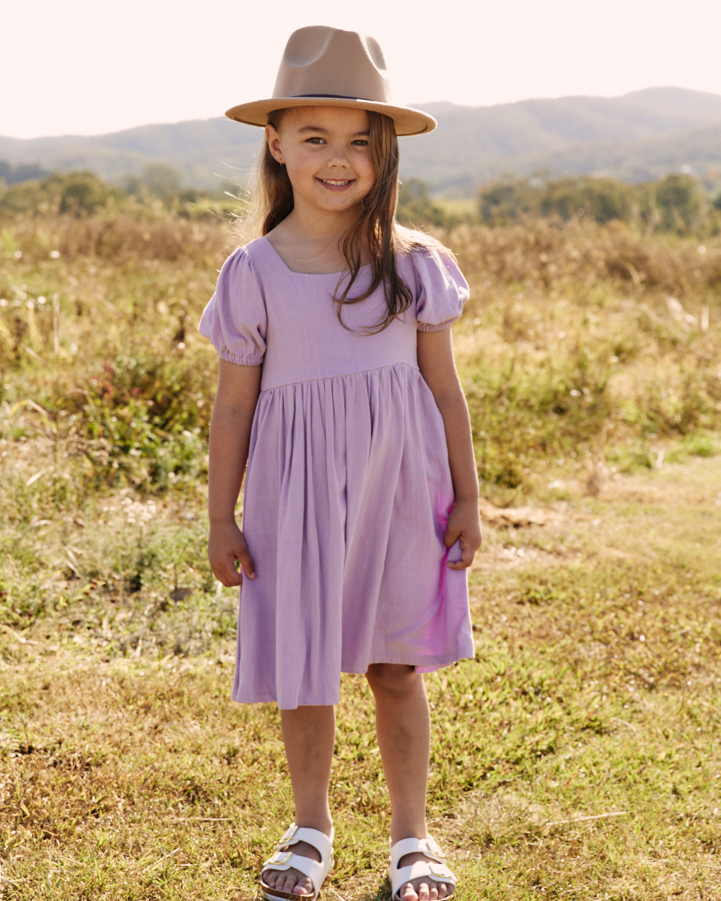 Linen Dress - Mauve
