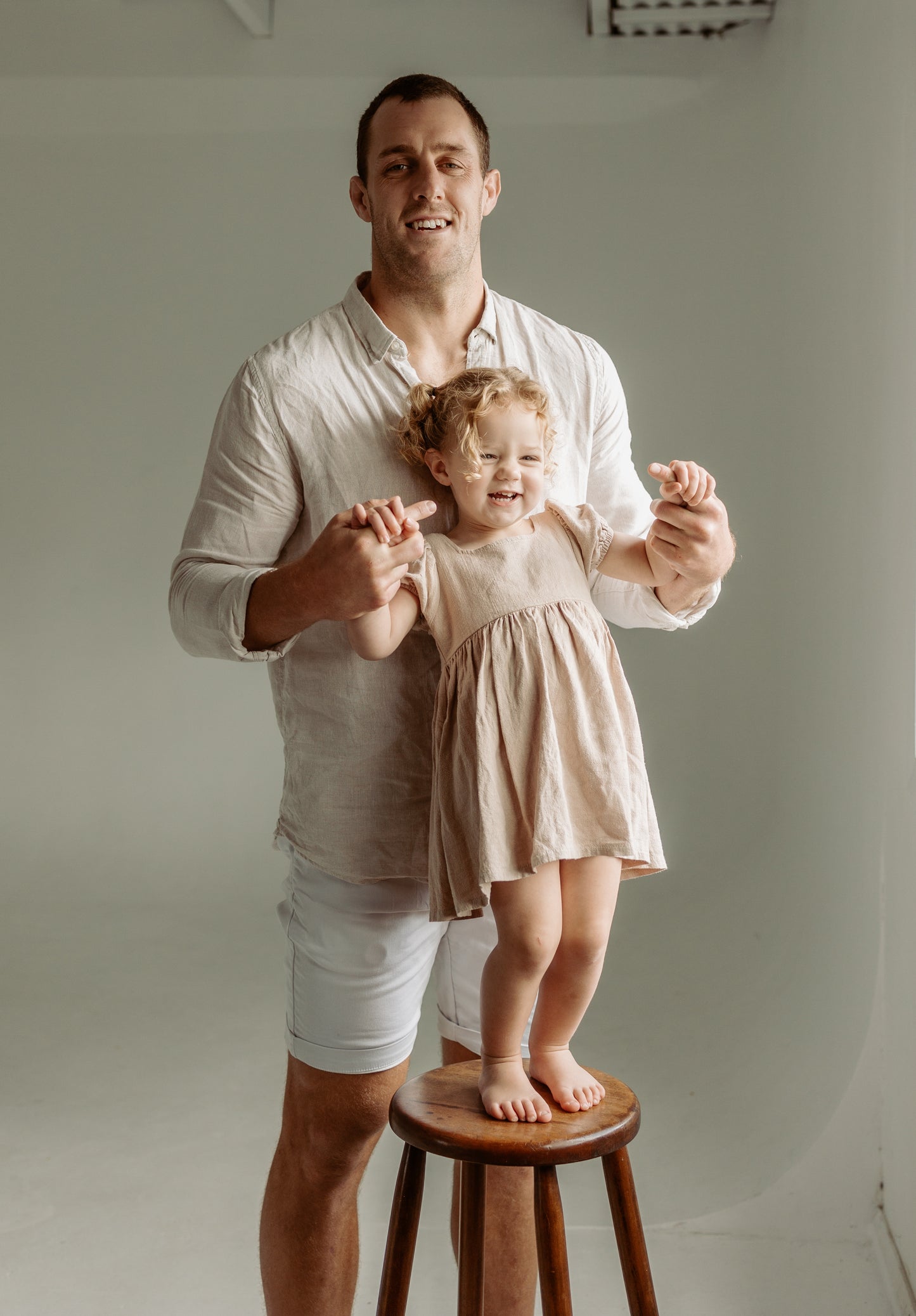 Linen Dress - Bone