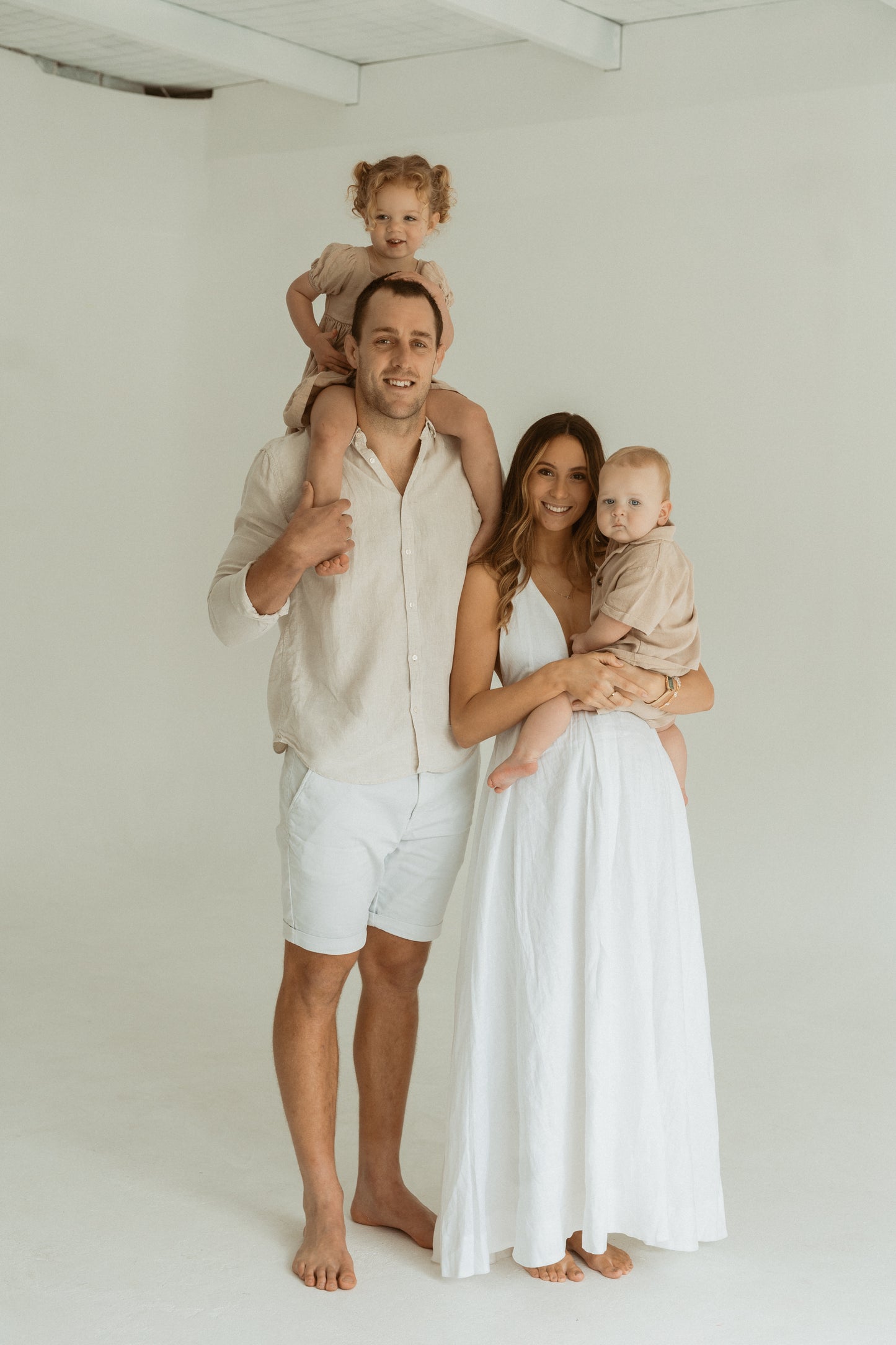 Linen Dress - Bone
